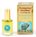 Gold Series Blessing from Jerusalem - Frankincense & Myrrh Anointing Oil 0.4 fl.oz (12ml)